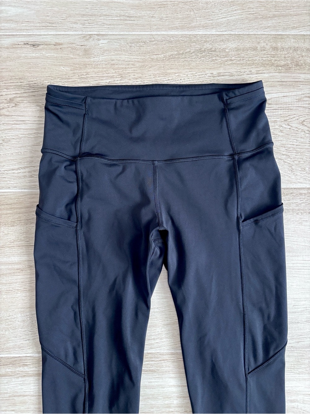 Lululemon Fast & Free 7/8 Tight II Nulux 25" Black Leggings High Waisted Size 6 - Picture 2 of 7